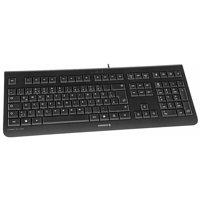 Cherry, Kc 1000 Tastiera, Qwerty Portoghese, Usb, Per Ufficio, Nero