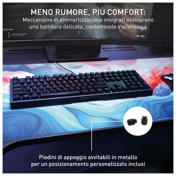 Cherry, Tastiera Meccanica Gaming RGB XTRFY MX 3.1, Switch MX2A Red, Alluminio, QWERTY Portoghese