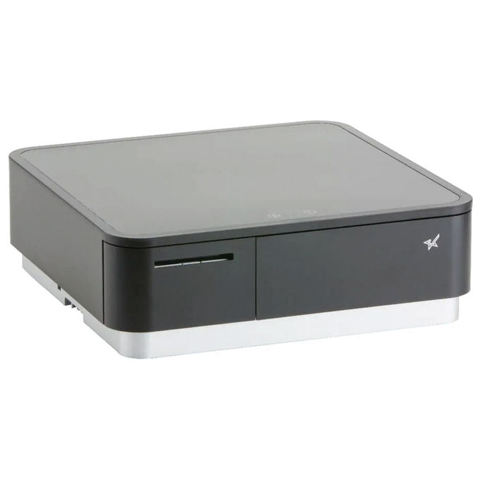 Star Micronics mPOP, Cassa e Stampante Termica, Bluetooth, USB, 58mm, Nero Argento