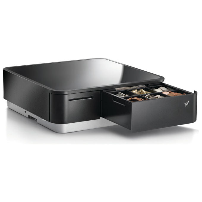 Star Micronics mPOP, Cassa e Stampante Termica, Bluetooth, USB, 58mm, Nero Argento