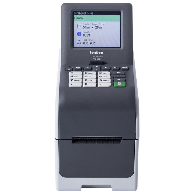 Brother, Stampante Etichette, TD-2320DSA300, Termica Diretta, 300x300 DPI, Ethernet LAN
