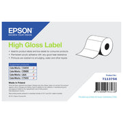 Epson High Gloss Label, Etichetta Autoadesiva Lucida, 76 mm x 51 mm, Rotolo