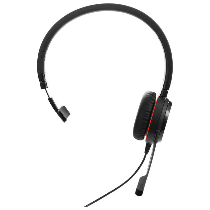 Jabra, Cuffie Mono Evolve 20 SE, Cablate, USB-C-A, Nero