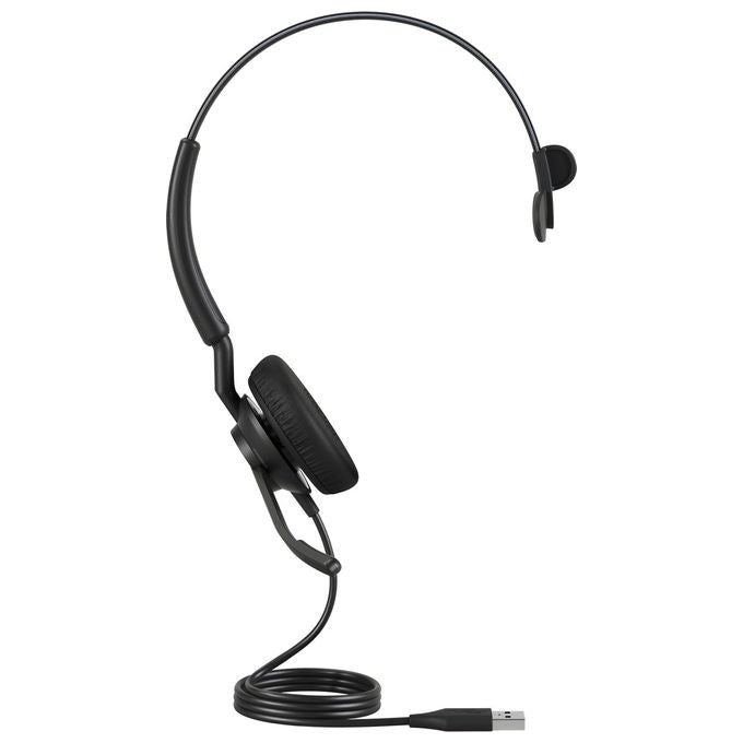 Jabra, Cuffie Mono Cablate Engage 40, USB-C-USB-A, Riduzione Rumore, Nero