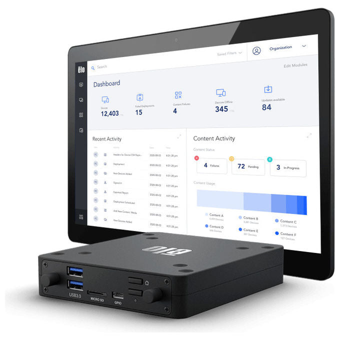 Elo Touch Solutions, Digital Signage, 8GB RAM, 64GB SSD, Nero, Backpack 5