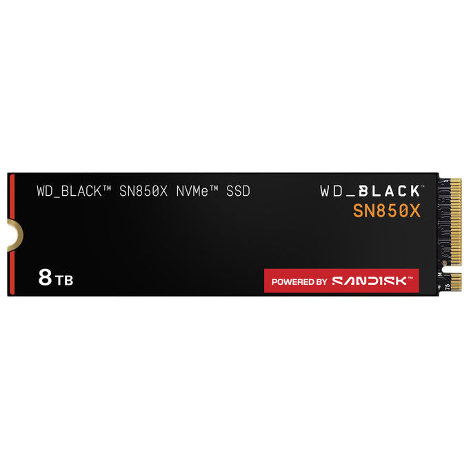 Western Digital, SSD 8 TB, NVMe PCIe 4.0, WD_BLACK SN850X, Interno, M.2