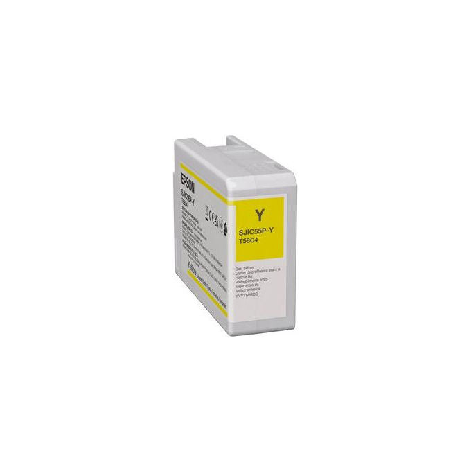 Epson SJIC55(Y), Cartuccia inchiostro originale, Giallo, 80 ml, Per Colorworks D6000
