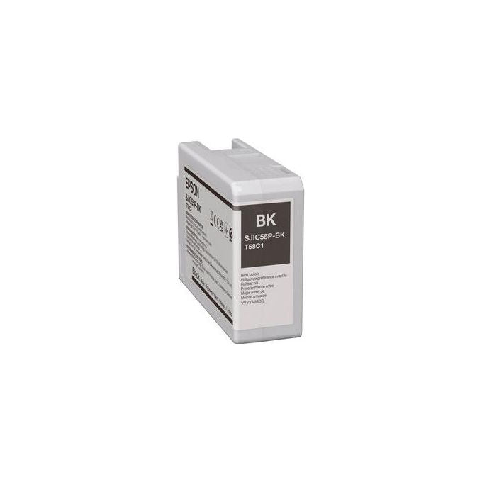Epson, Cartuccia d'inchiostro, Originale, Nera, SJIC55BK