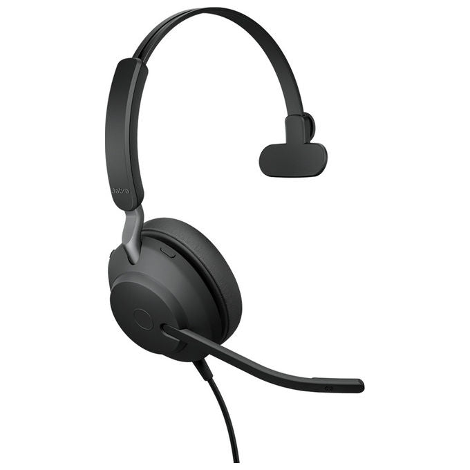 Jabra Evolve2 40 SE, Cuffie Mono Cablate, USB-C-A, Ufficio, Nero