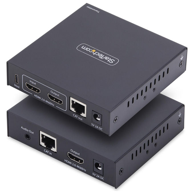 StarTech.com, Kit Extender KVM HDMI IP, 4K 60Hz, USB Ethernet Cat6, Trasmettitore e Ricevitore