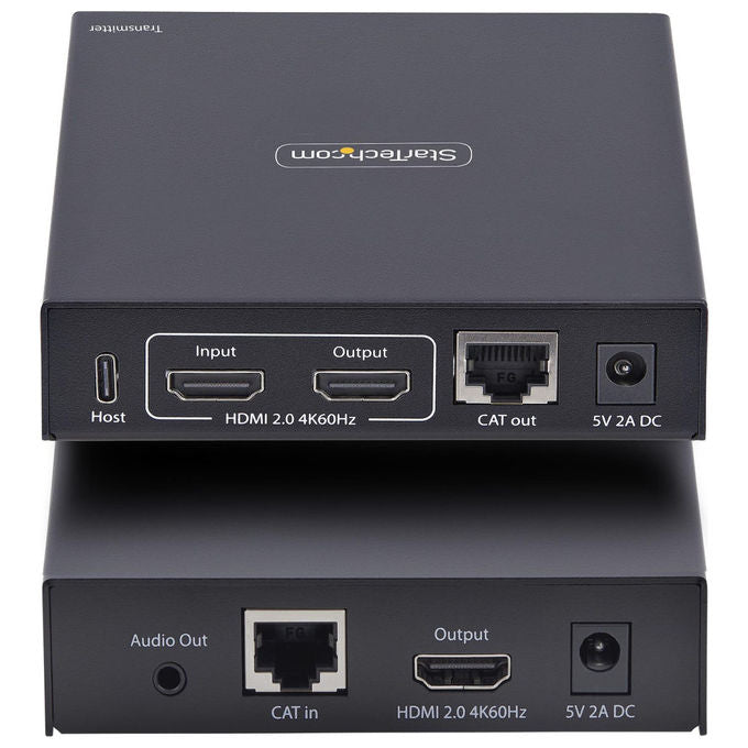 StarTech.com, Kit Extender KVM HDMI IP, 4K 60Hz, USB Ethernet Cat6, Trasmettitore e Ricevitore