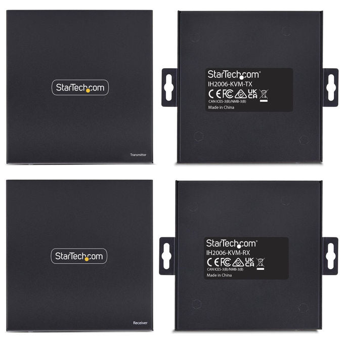 StarTech.com, Kit Extender KVM HDMI IP, 4K 60Hz, USB Ethernet Cat6, Trasmettitore e Ricevitore