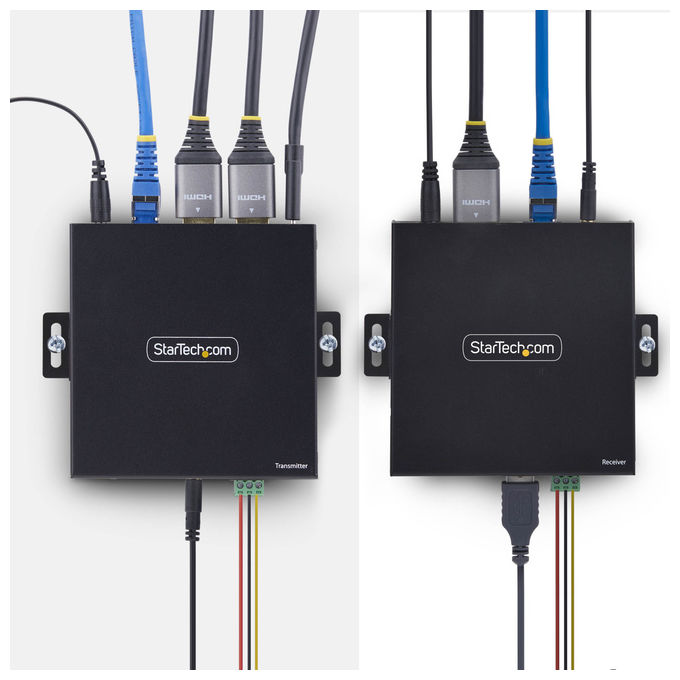StarTech.com, Kit Extender KVM HDMI IP, 4K 60Hz, USB Ethernet Cat6, Trasmettitore e Ricevitore