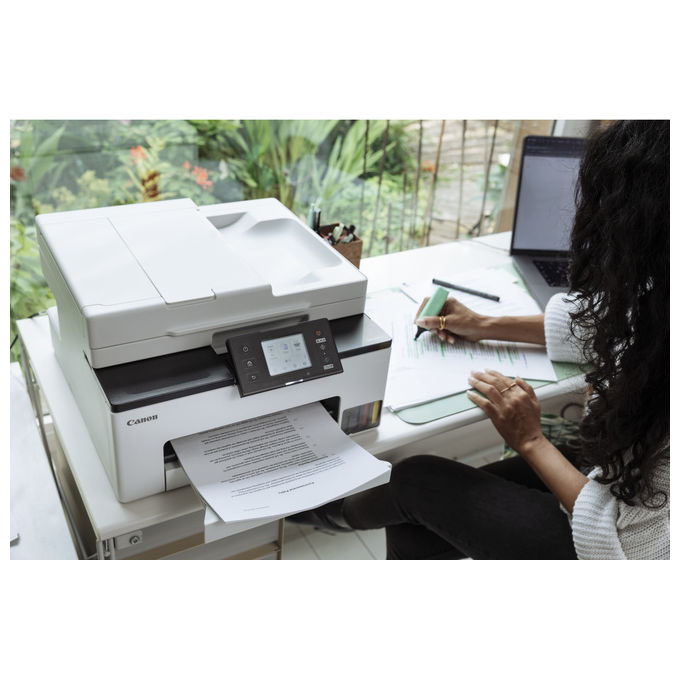 Canon GX2050 MAXIFY Stampante Multifunzione Inkjet A4 Wi-Fi Ethernet Fax Fronte Retro 600x1200 DPI 15 ipm colore Nero Bianco