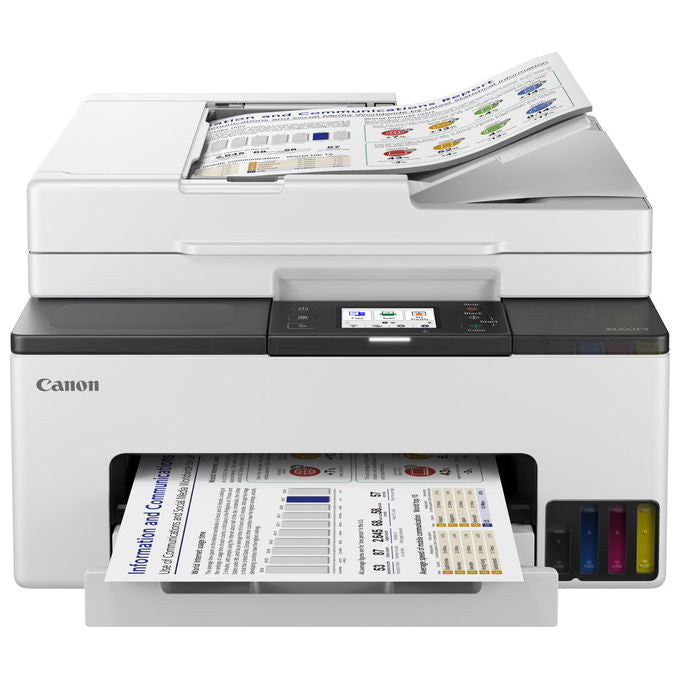 Canon GX2050 MAXIFY Stampante Multifunzione Inkjet A4 Wi-Fi Ethernet Fax Fronte Retro 600x1200 DPI 15 ipm colore Nero Bianco