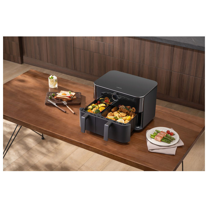 Xiaomi, Friggitrice ad Aria, Doppia Zona, 10L, 2700W, Nero