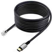 StarTech.com, Adattatore USB-C a RJ9, 1.8m, Per Telefono Fisso o Cuffie, Nero