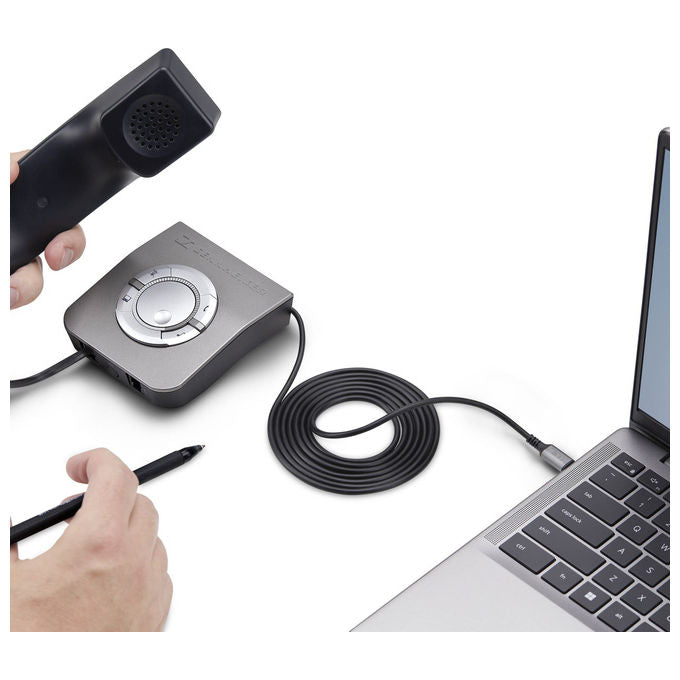 StarTech.com, Adattatore USB-C a RJ9, 1.8m, Per Telefono Fisso o Cuffie, Nero