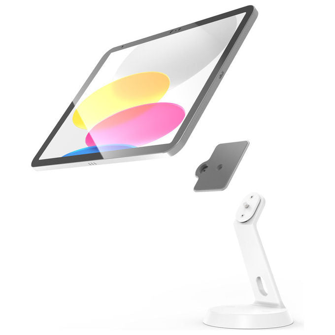 Compulocks, Supporto Antifurto Tablet Universale, Fino a 15 Pollici, Alluminio Bianco