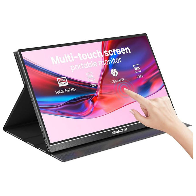 Custom, Monitor Touchscreen 15.6 Pollici con Supporto
