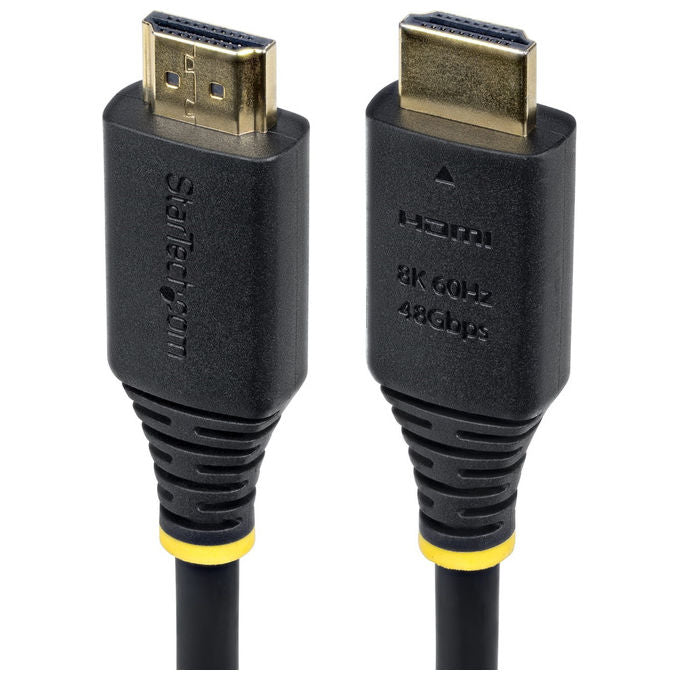 StarTech.com, Cavo HDMI 2.1, 8K 60Hz, 4K 120Hz, 5 m, Ultra High Speed, Nero