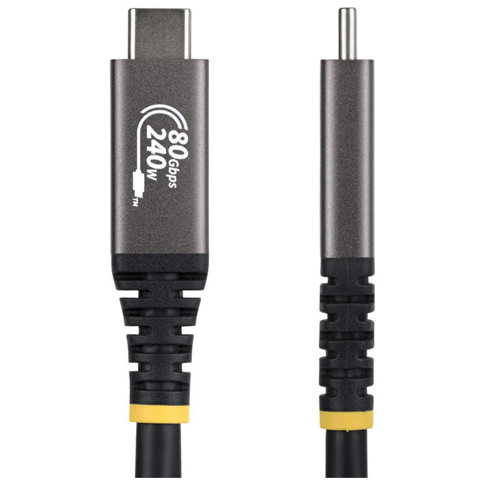 StarTech.com, Cavo USB-C, USB4, 1m, 80Gbps, 240W, 8K 120Hz, Nero