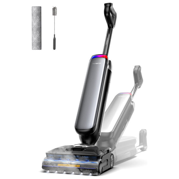 Tineco CQ42380 Floor One S9 Artist Steam Pro Aspirapolvere Verticale 3in1 Senza Sacchetto Batteria 90 min HyperSteam 160°C 22 kPa colore Nero Argento
