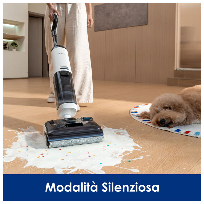 Tineco Floor One S5 Max, Aspirapolvere Lavapavimenti Senza Fili, Autopulizia FlashDry 85°C, 50 Minuti Autonomia
