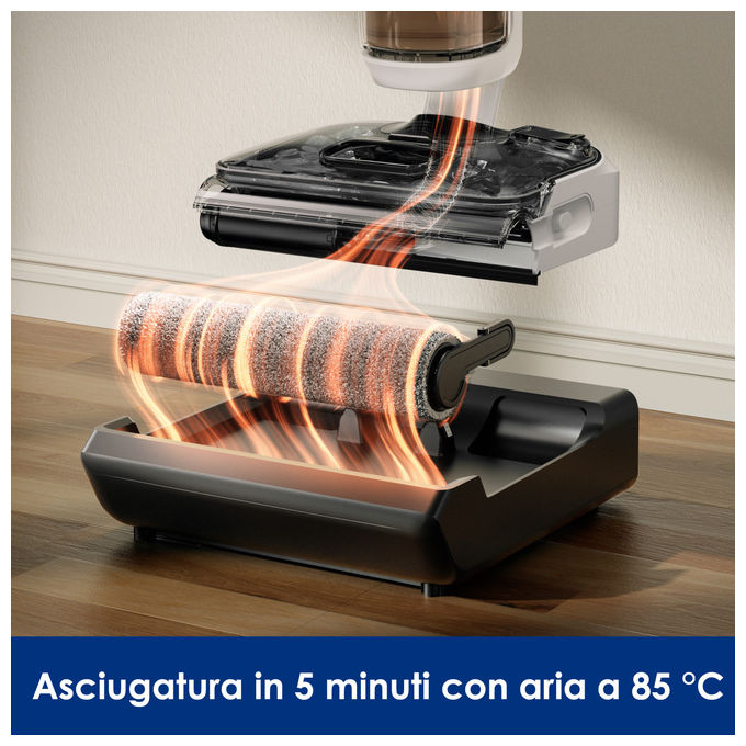 Tineco Floor One S5 Max, Aspirapolvere Lavapavimenti Senza Fili, Autopulizia FlashDry 85°C, 50 Minuti Autonomia