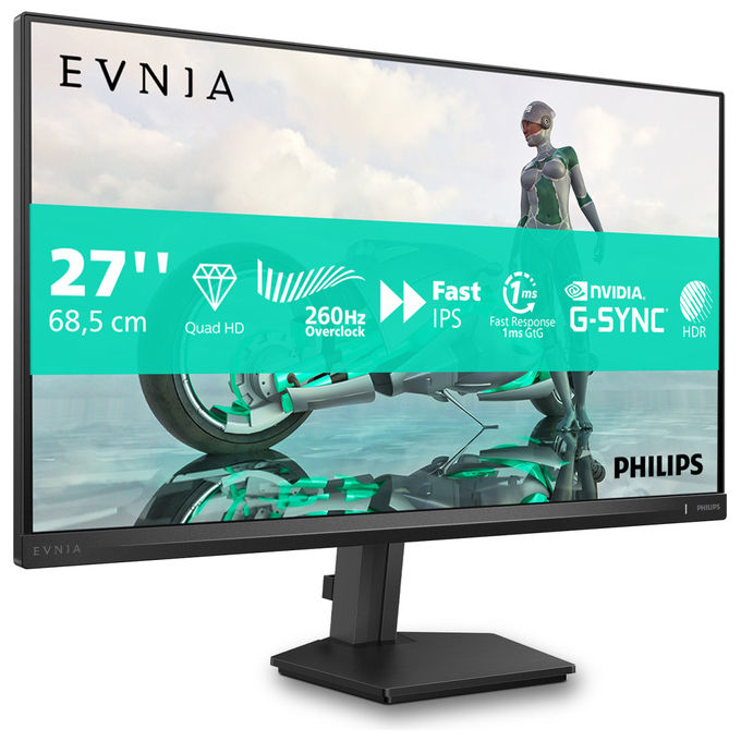 Philips, Monitor PC, 27 Pollici, Fast IPS, 260Hz con Overclocking