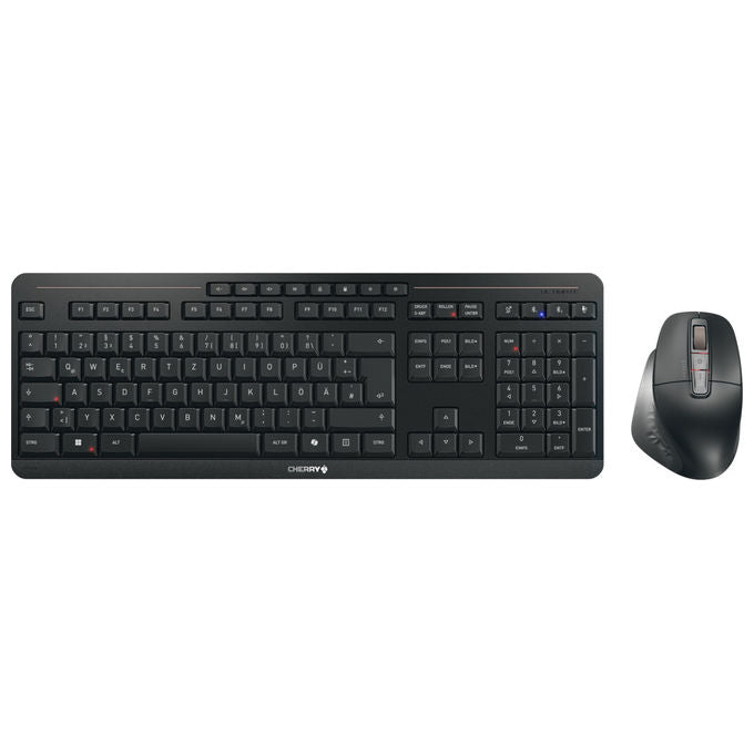 Cherry, Set Tastiera e Mouse, Wireless Bluetooth, QWERTZ Tedesco, Nero