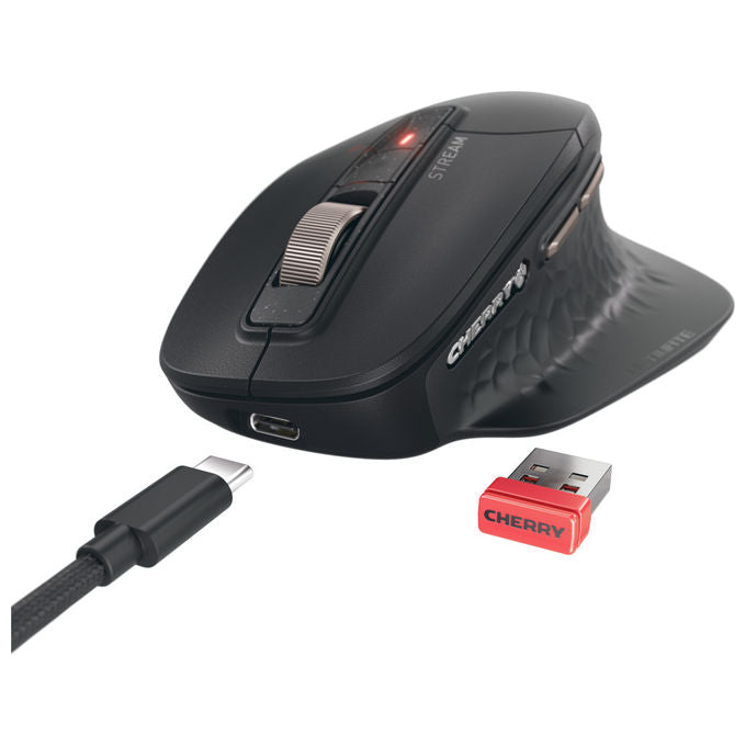 Cherry, Set Tastiera e Mouse, Wireless Bluetooth, QWERTZ Tedesco, Nero