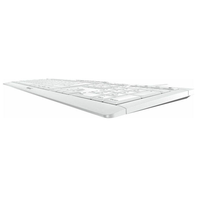 Cherry, Tastiera Stream, QWERTZ, Scissor, USB, Grigio Chiaro