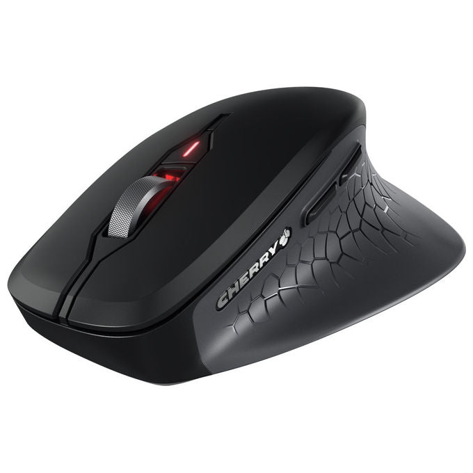 Cherry, KIT_ Desktop Wireless, Ergonomico, Nero, Spagnolo QWERTY con Mouse 4000 DPI