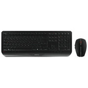 Cherry, Set Tastiera e Mouse Wireless Gentix Desktop, Nero