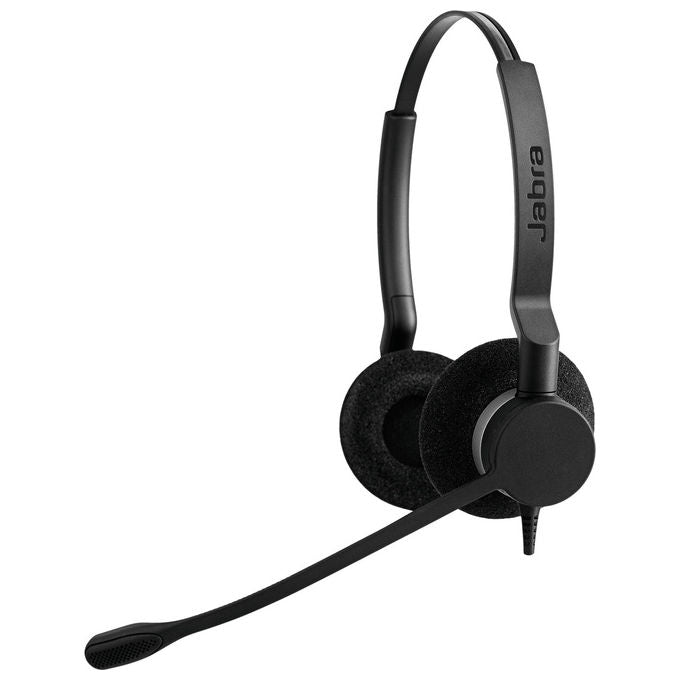 Jabra, Cuffie Binaurali USB-C, Bluetooth, Biz 2300, Nero, Microfono con cancellazione del rumore