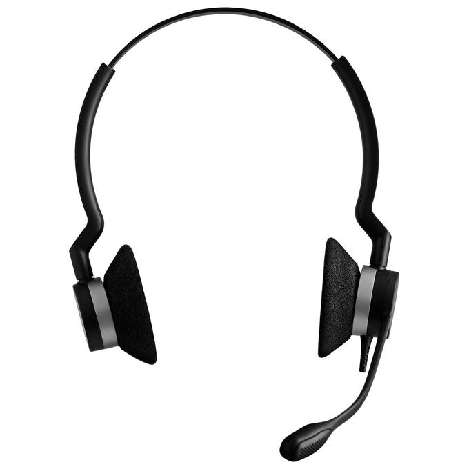 Jabra, Cuffie Binaurali USB-C, Bluetooth, Biz 2300, Nero, Microfono con cancellazione del rumore