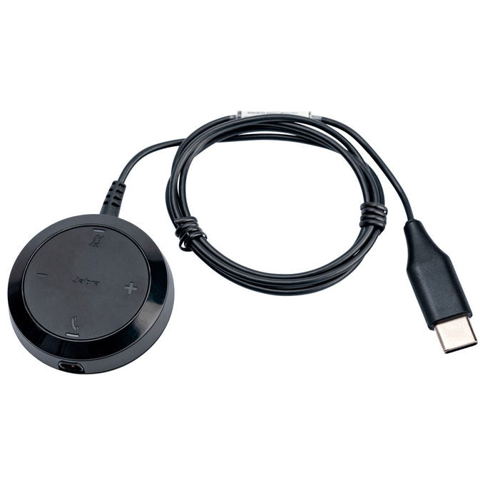 Jabra Evolve 30 II Link MS, Adattatore di Controllo, Nero, USB-C