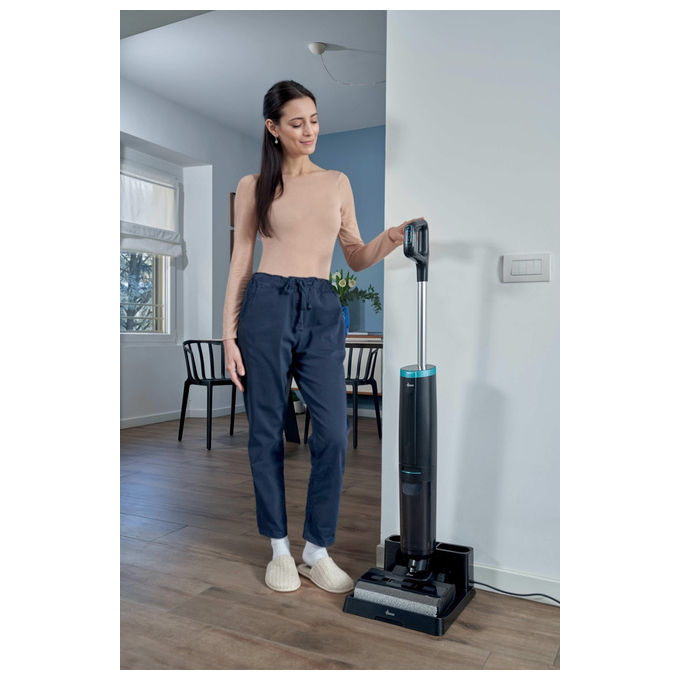 Hoover HW3Z00 011, Aspirapolvere Elettrica Senza Sacchetto, 0.55 L, 220 W, Nero