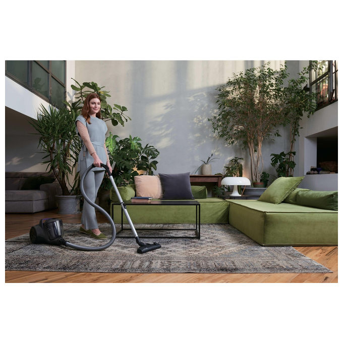 Hoover, Aspirapolvere a Traino, Senza Sacco, 700W, 2L, HPZ107HM 011, Nero-Grigio