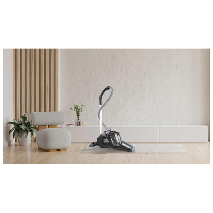 Hoover, Aspirapolvere a Traino, Senza Sacco, 700W, 2L, HPZ107HM 011, Nero-Grigio