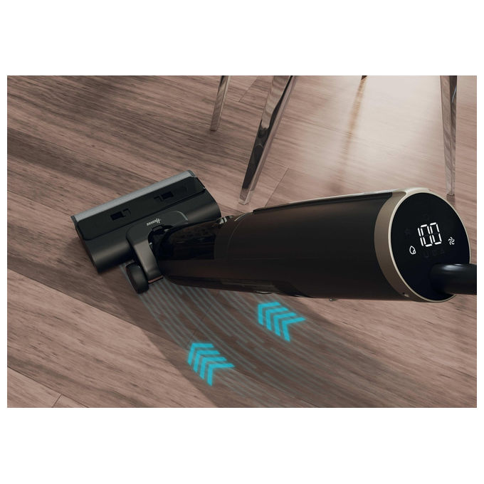 Hoover HW3P10, Aspirapolvere a Bastone 2 in 1, Senza Sacchetto, Batteria, Nero