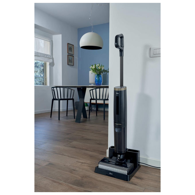 Hoover HW3P10, Aspirapolvere a Bastone 2 in 1, Senza Sacchetto, Batteria, Nero