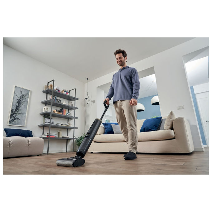 Hoover HW3P10, Aspirapolvere a Bastone 2 in 1, Senza Sacchetto, Batteria, Nero