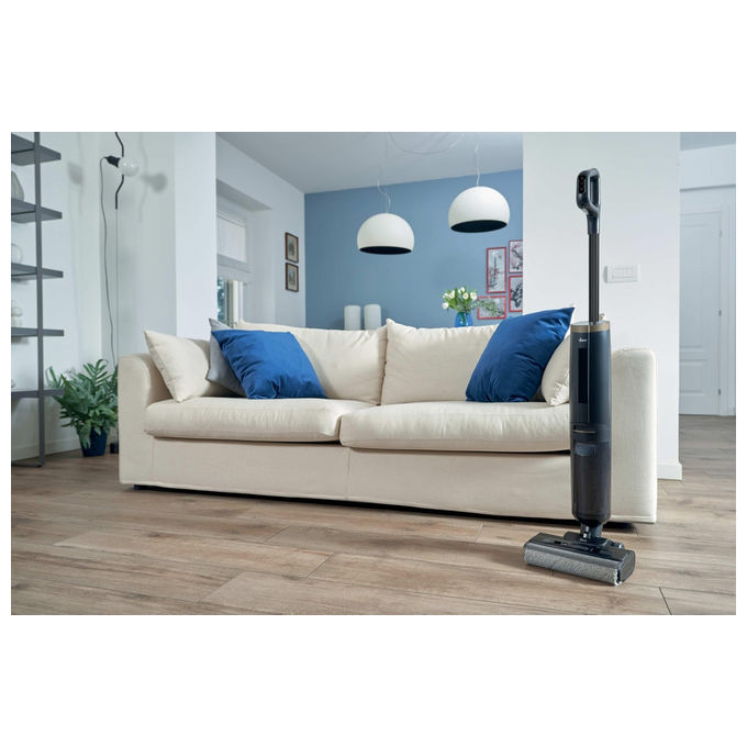 Hoover HW3P10, Aspirapolvere a Bastone 2 in 1, Senza Sacchetto, Batteria, Nero