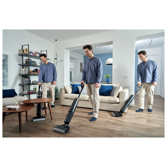 Hoover HW3P10, Aspirapolvere a Bastone 2 in 1, Senza Sacchetto, Batteria, Nero
