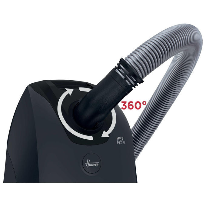 Hoover, Aspirapolvere a Traino, 6L, Nero, Silenzioso, HE721PAF 011
