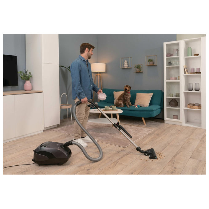 Hoover, Aspirapolvere a Traino, 6L, Nero, Silenzioso, HE721PAF 011