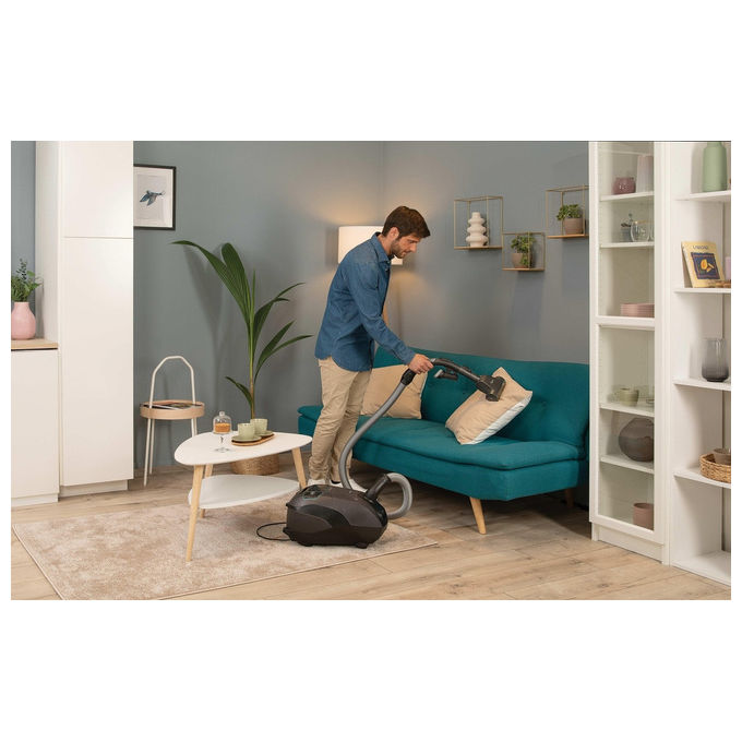 Hoover, Aspirapolvere a Traino, 6L, Nero, Silenzioso, HE721PAF 011
