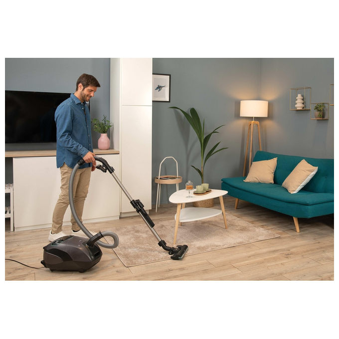 Hoover, Aspirapolvere a Traino, 6L, Nero, Silenzioso, HE721PAF 011